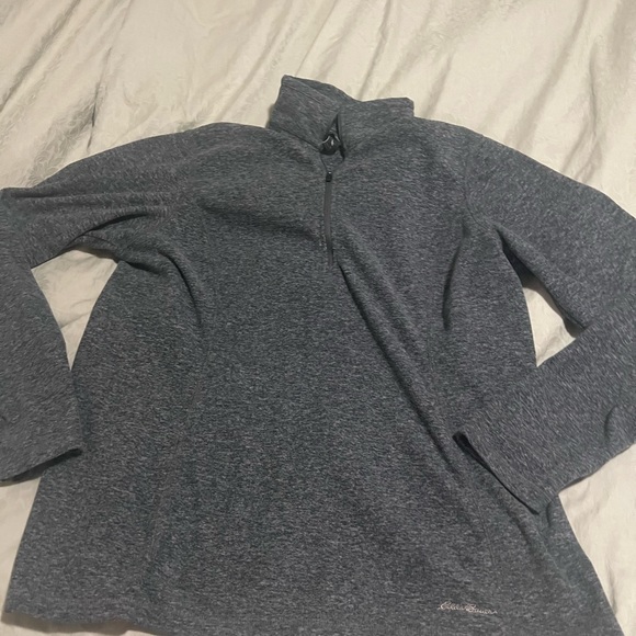 Eddie Bauer fleece zip up sweat shirt - Picture 1 of 1